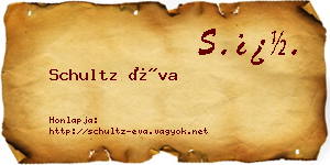 Schultz Éva névjegykártya